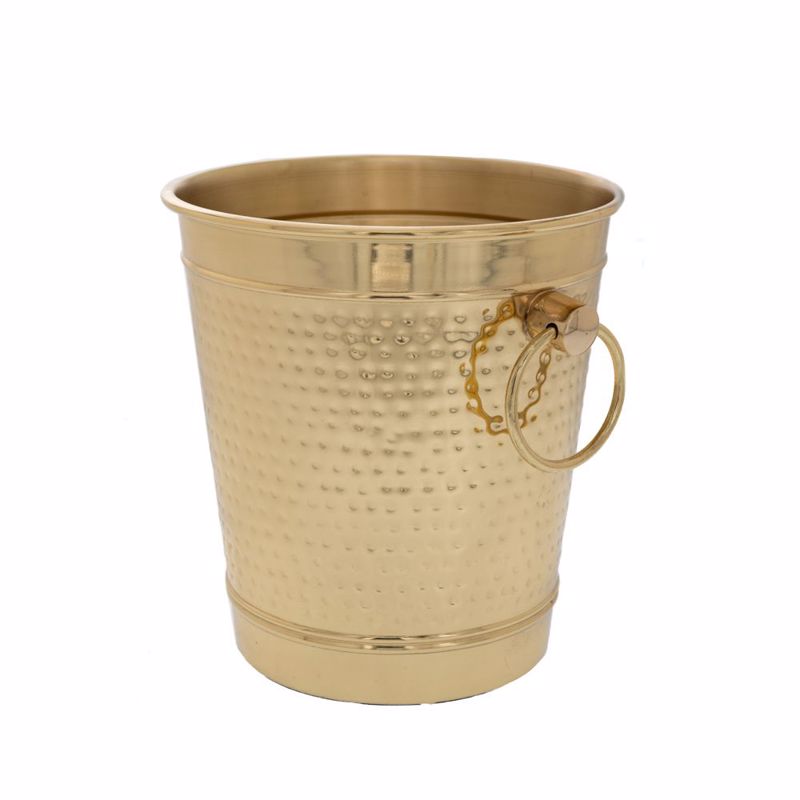 Iliadis Σαμπανιέρα Σφυρήλατη Μπρούτζινη Χρυσή Φ19x22cm 86769